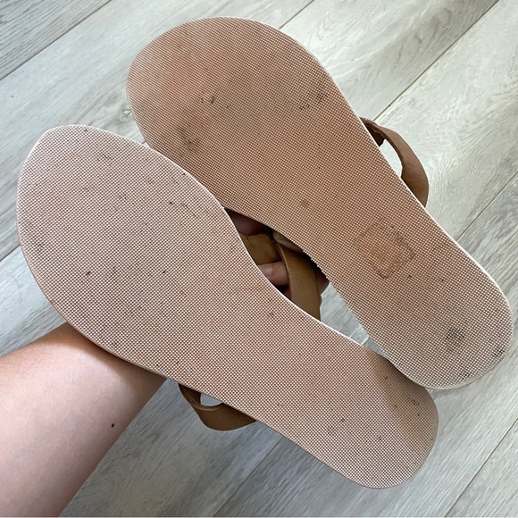 Laidback London Sandals laith beaded flip flop womens Brown size 10 handmade - Picture 4 of 5